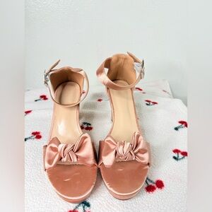 Elegant Satin Bow Women's Heels